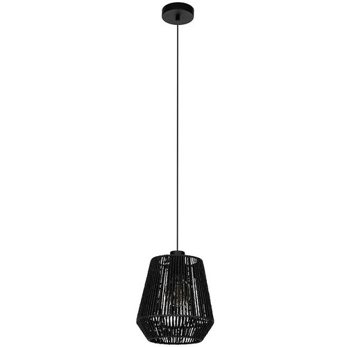 Eglo Persley LED viseča svetilka (60 W, &amp;Oslash; x V: 22 x 110 cm, Črna, &amp;Scaron;tevilo svetlobnih elementov: 1 kos) Slike