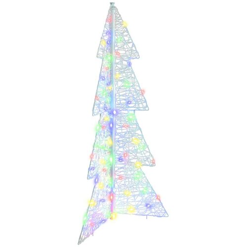 vidaXL Božično drevo med 100 LED večbarvno 120 cm Akril, (5000065921) Cene