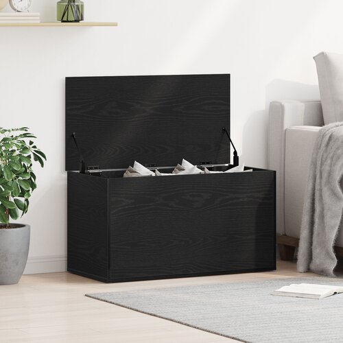 vidaXL Kutija za skladištenje Crni hrast Konstruirano drvo 84x42x46 cm Cijene