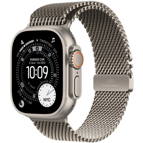 Apple Watch Ultra 3&nbsp;GPS + Cellular&nbsp;49mm&nbsp;Natural Titanium Case with Natural Titanium Milanese Loop - Small, (5000011489) Cene