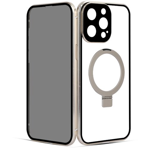 INF Privacy Magnetic Case s stojalom za iPhone Champagne iPhone 14 Pro Max, (21521727) Cene