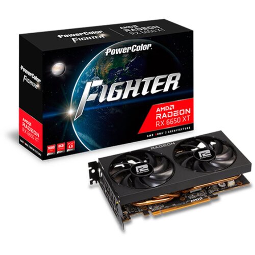 PowerColor Fighter AXRX RX6650XT 8G GDDE6 DP*3/HDMI grafička kartica Slike