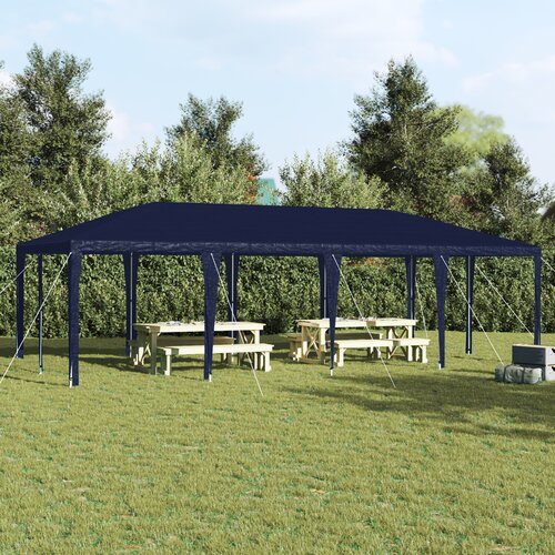 vidaXL modri paviljon 8x4 m pe Cene