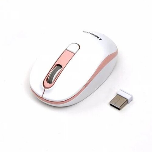 Omega mouse OM220WP w pink beli 1600 dpi Cene