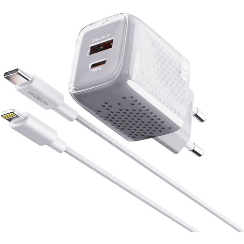  Kućni punjač Moxom MX-HC206 18W FAST PD 20W Type C na lightning sivi Cene