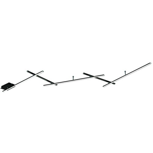  Mat črna LED zatemnitvena stropna svetilka 50x245 cm Indira &ndash; Cene