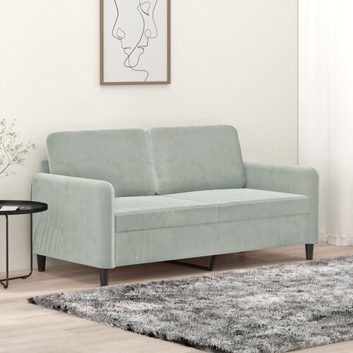 vidaXL Dvosjed Svjetlosiva 140 cm baršunasti Cijene