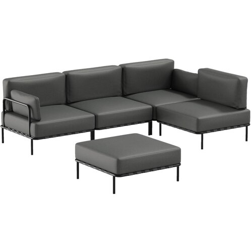 Sit Sit Temno siv vrtni modularni kavč 234 cm Salve &amp;ndash; Slike