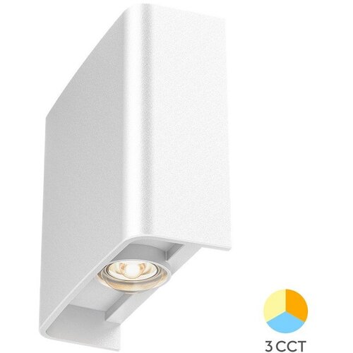 Braytron spoljna zidna led lampa 2X1W 3IN1 bela Cene