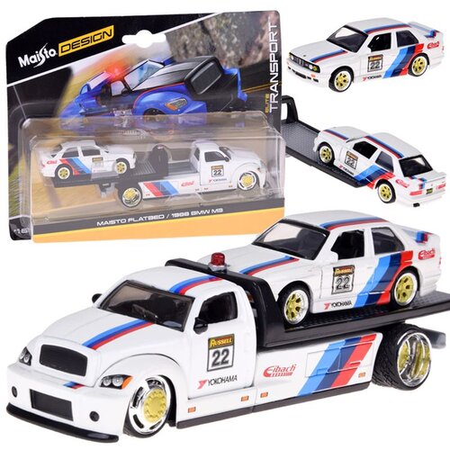  Licencirani metalni automobili 1:64 Maisto Flatbed i BMW M3 1988 ZA5958 Cijene