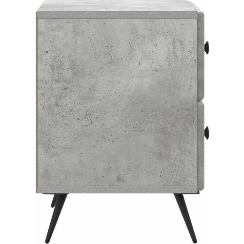  Noćni ormar 2 kom. Betonska siva 43 x 34,5 x 47,5 cm Slike