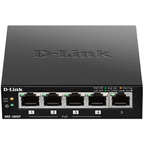 Switch 5 portni 10/100 D-LINK, DES-1005P/E,POE Slike