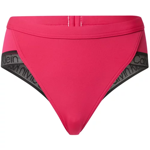 Calvin Klein Swimwear Bikini hlačke 'BRAZILIAN' roza / črna / bela