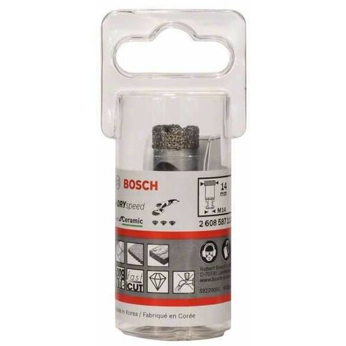 Bosch dijamantska burgija za suvo bušenje dry speed best for ceramic 2608587113/ 14 x 30 mm Slike