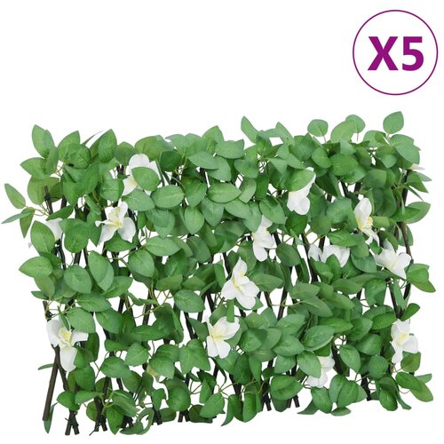vidaXL Proširiva rešetka od umjetnog bršljana zelena 180 x 30 cm Cijene