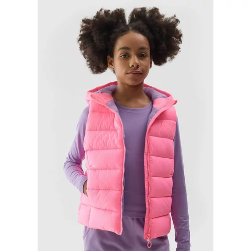 4f Girls' Synthetic Down Down Vest - Pink