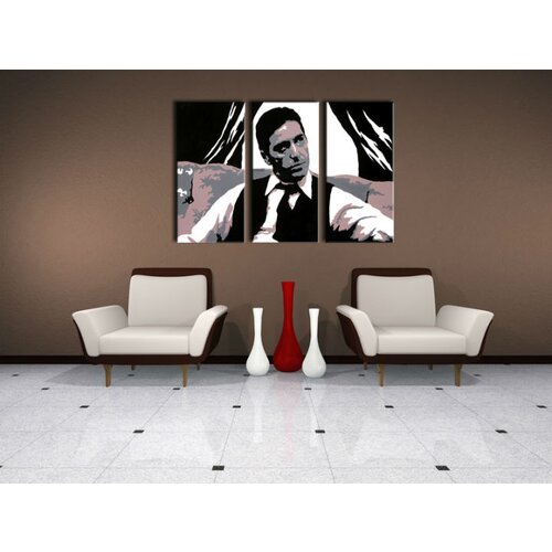  Ročno izdelana slika POP Art AL PACINO 3-delna (POP ART slike) Slike