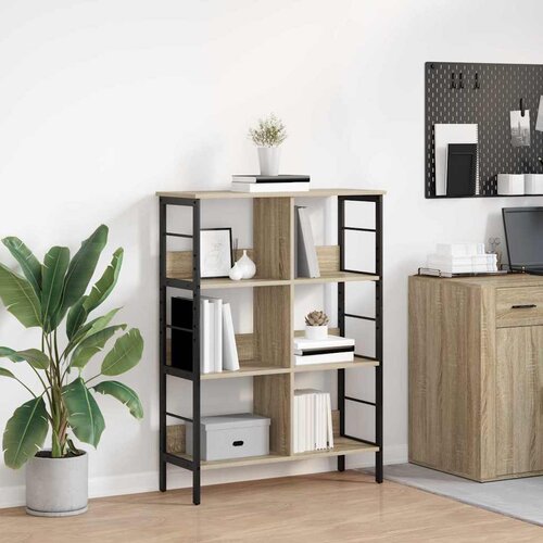  Polica Sonoma hrast 82 x 32 x 112 cm Konstruirano drvo Cene