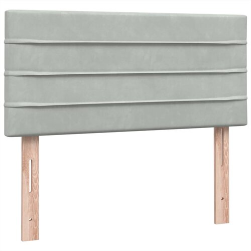Box Spring krevet s madracem svijetlo sivi 80x210 cm bar&amp;scaron;un Slike