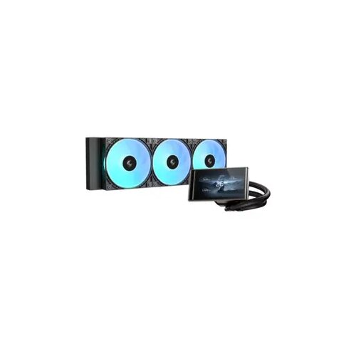 DeepCool Komplet za tekočinsko hlajenje AIO Liquid Cooler LT360 VISION, 360mm, LCD, ARGB, črn Slike