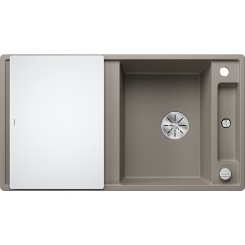 Blanco pomivalno korito AXIA III 5 S InFino SILGRANIT desko steklo, z daljin. prim. - TARTUFI Cene