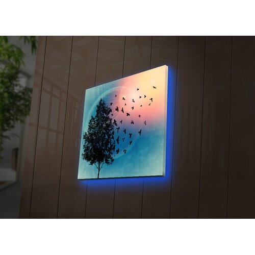 Wallity Zidna slika sa LED osvetljenjem 4040DACT-54, 40x40 cm Cene