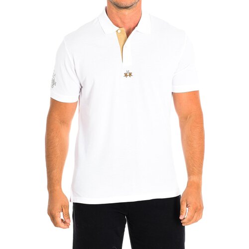 La Martina Polo majice kratki rokavi TMPE60-PK097-00001 Bela Cene