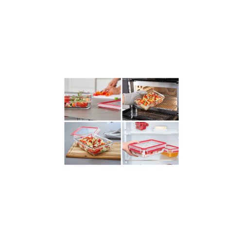 Tefal Staklena posuda sa poklopcem, 2 lit., MasterSeal Glass - N1041110, Roze Slike
