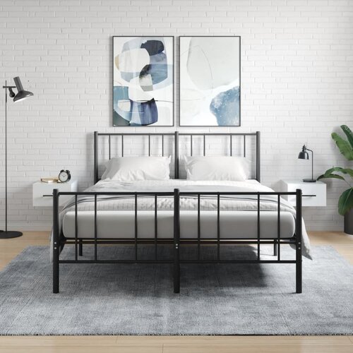 vidaXL Zidni noćni ormarići 2 kom visoki sjaj bijeli 35x35x20 cm Cijene