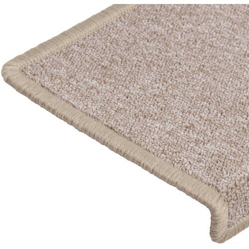  Prostirke za stepenice 15 kom 65x21x4 cm taupe pravokutni rub Slike