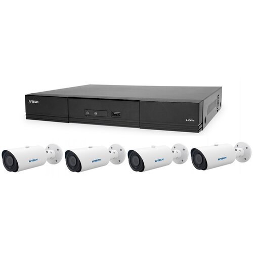 Avtech Komplet kamer 1x NVR AVH1109 in 4x 5MPX IP Motorzoom Bullet kamera DGM5546SVAT + 4x UTP kabel 1x RJ45 - 1x RJ45 Cat5e 15m!, (21018206) Cene