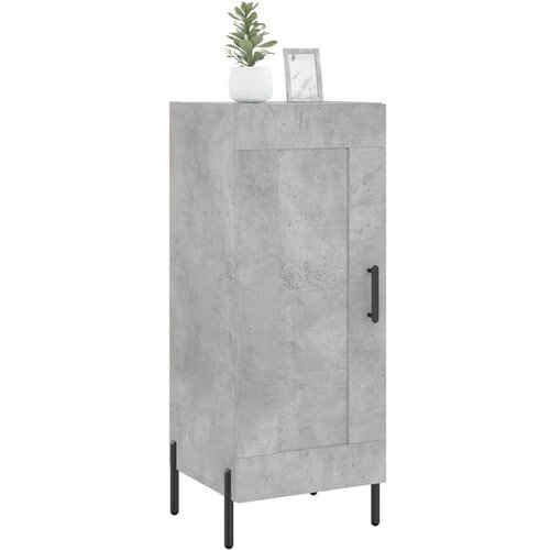 Komoda siva boja betona 34 5x34x90 cm od konstruiranog drva Slike