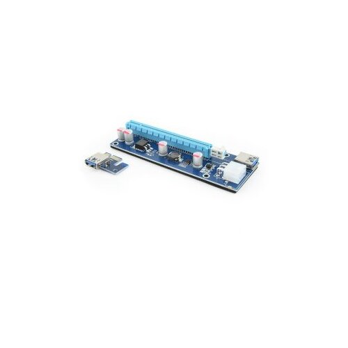 PCI Riser Mining Extender USB3.0 -ex 6-pin power connector, SATA, GEMBIRD, RC-EX-03 Slike