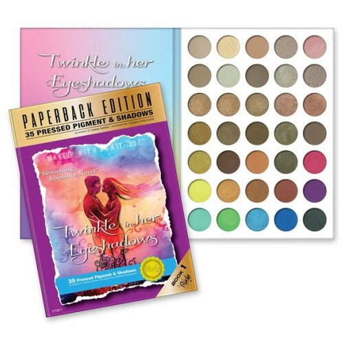 Rude Cosmetics paleta senki za oči twinkle in her eyeshadows palette - paperback edition Slike