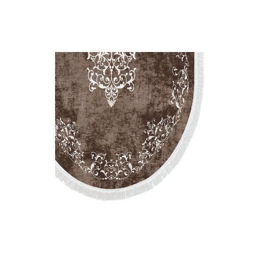  410616-O - Brown Brown Bathmat Set (2 Pieces) Slike