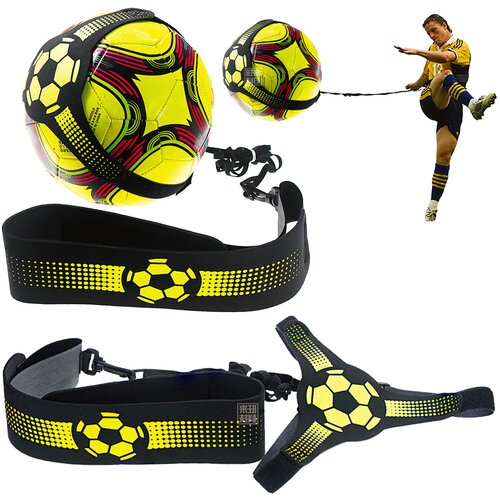 Podesivi pojas za bokove za nogometni trening - crno/žuti Slike