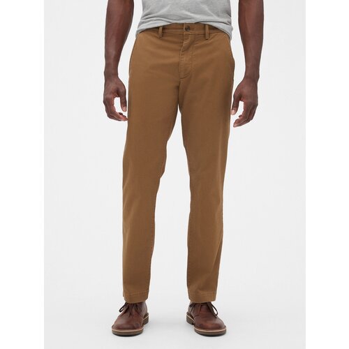 GAP Pants essential khakis in straight fit with Flex - Men Slike