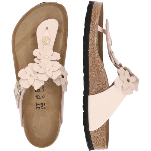 Birkenstock Japanke &amp;#039;Gizeh Flower&amp;#039; pastelno roza Slike