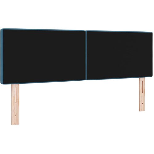  LED glava kreveta s LED trakama Tamno plava 144 cm Bar&amp;scaron;un Slike