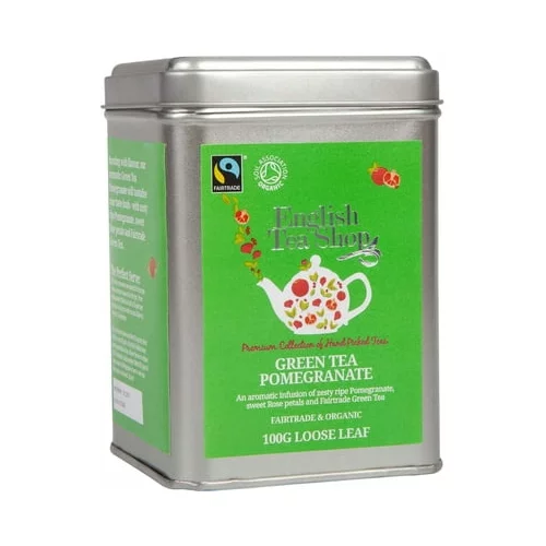 English Tea Shop Bio Zeleni čaj granatno jabolko - Fairtrade - razsut