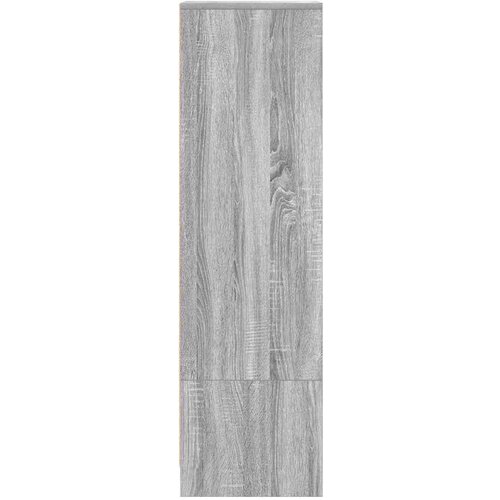 VidaXL Visoka omara siva sonoma 29,5x34x119,5 cm inženirski les Slike