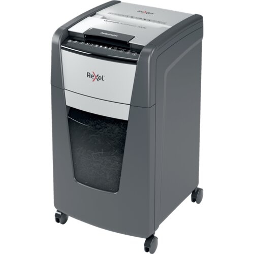 Rexel Optimum Auto+ 300M uređaj za usitnjavanje papira Sjeckanje mikro rezom 55 dB 23 cm Crno, Sivo Slike