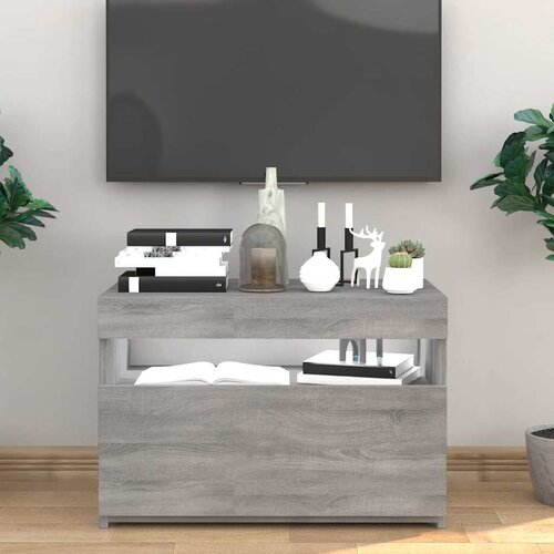 TV ormarić s LED svjetlima boja hrasta sonome 60 x 35 x 40 cm Slike