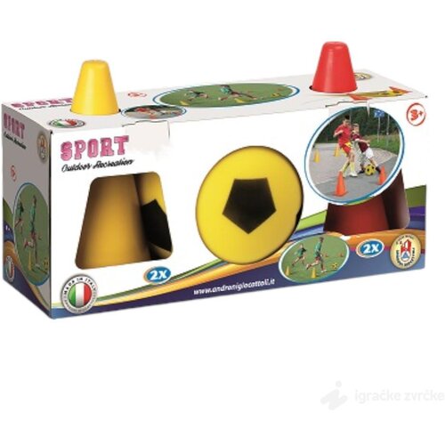 Fudbal set sa čunjevima + lopta Cene