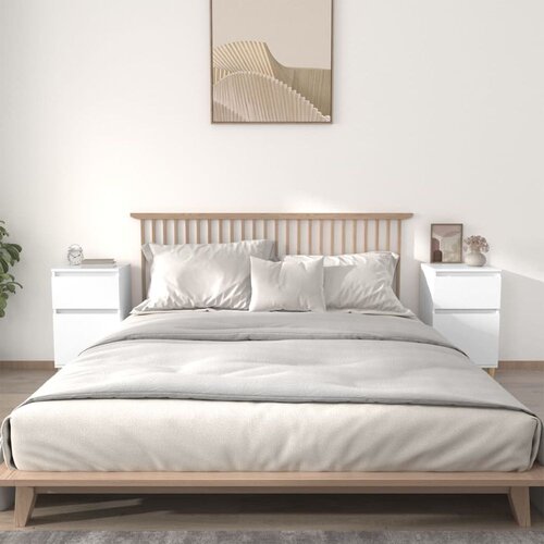  Noćni ormarići 2 kom bijeli 40 x 35 x 70 cm Slike
