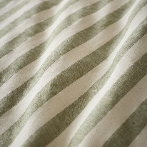 Pineapple Elephant Zelena 3-dijelna posteljina za bračni krevet/za produženi krevet 230x220 cm Cotton Rich Woven Stripe &amp;ndash; Slike