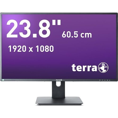 WORTMANN AG TERRA 3030206 LED display 60.5 cm (23.8&amp;quot;) 1920 x 1080 pixels Full HD Black Slike