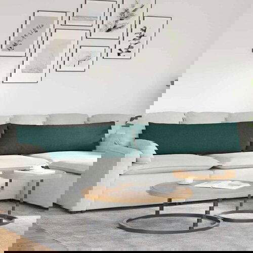 vidaXL jastučići za sofu 2 pcs tamnozelena 145 x 40 cm tkanina Cijene