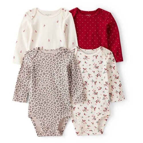 Carter's bodi za bebe devojčice - set od 4 kom. Cene