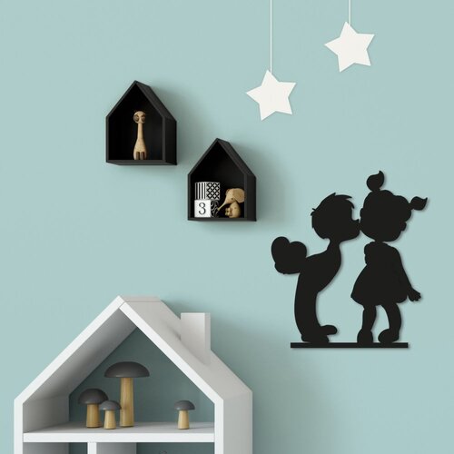 Wallity children black decorative metal wall accessory Slike